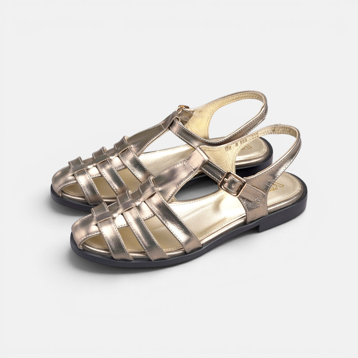 Volzak 982 Sandale en cuir Bronze