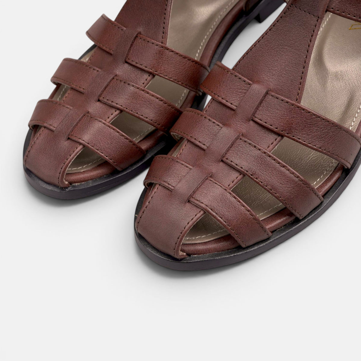 Volzak 982 Sandale en cuir Marron