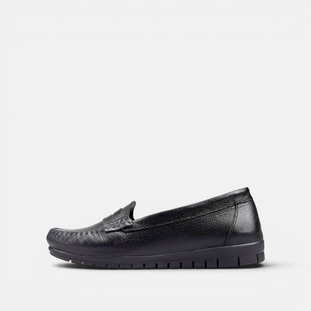 Volzak 897 Mocassin en cuir Noir