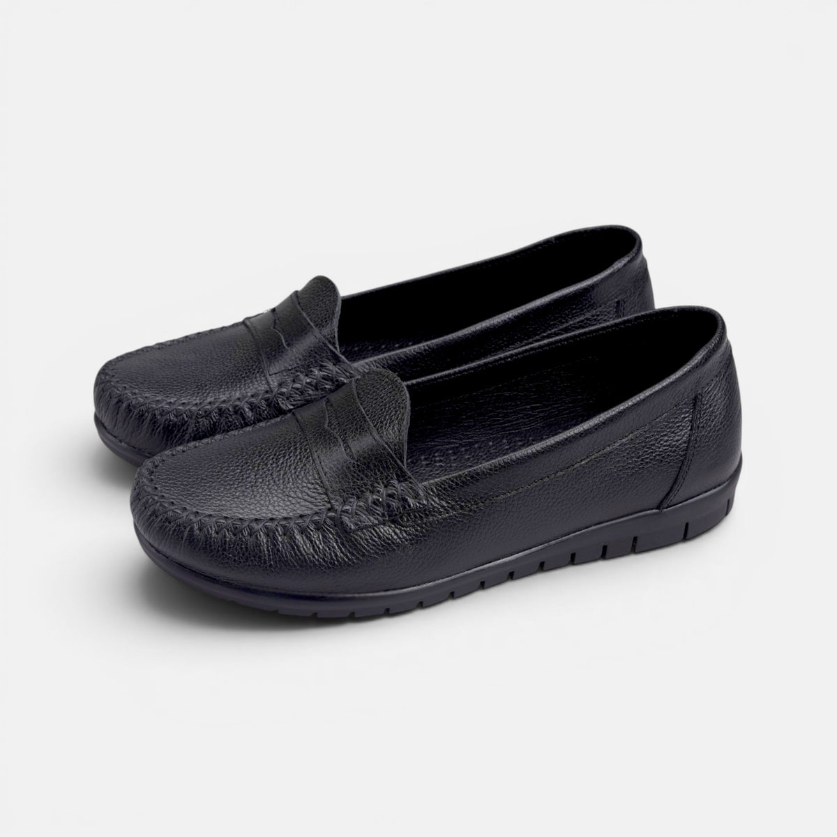 Volzak 897 Mocassin en cuir Noir