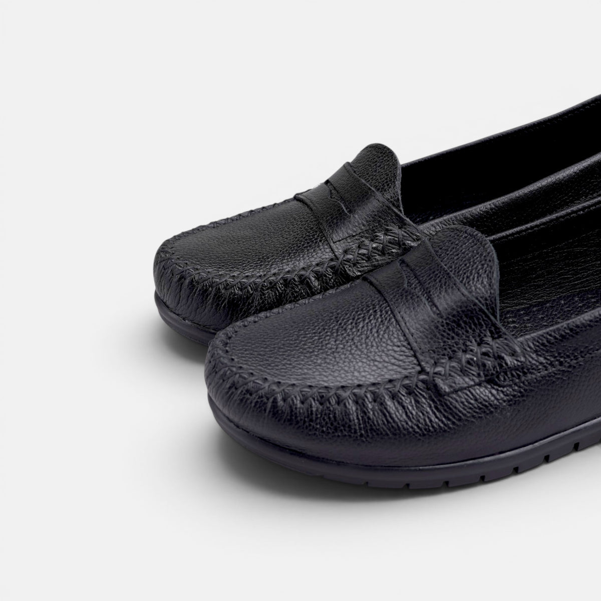 Volzak 897 Mocassin en cuir Noir