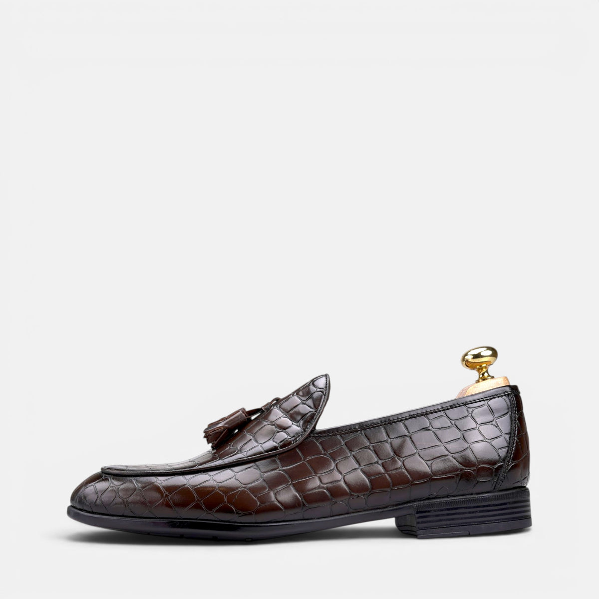 Volzak 5614 chaussure en cuir Marron Croco