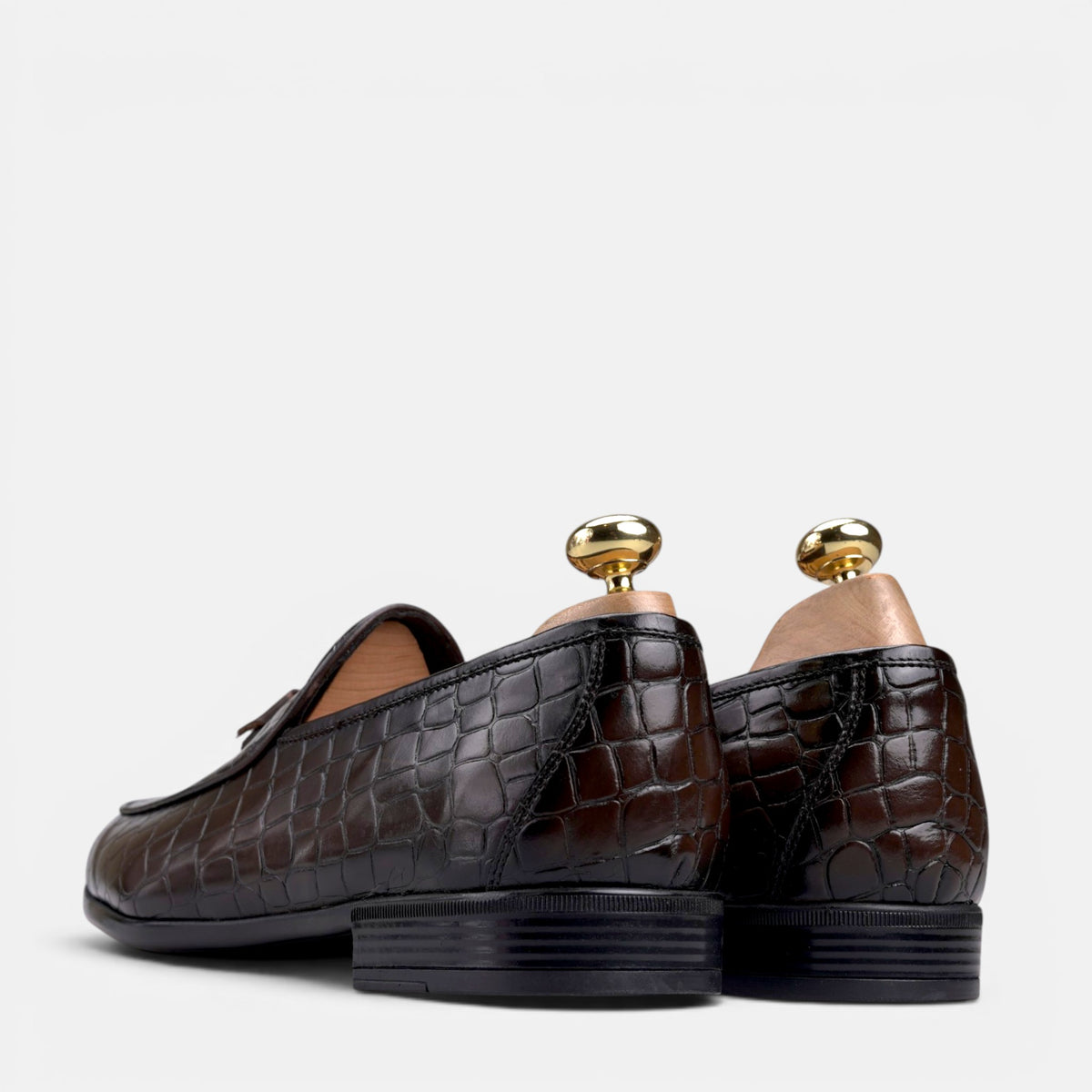 Volzak 5614 chaussure en cuir Marron Croco