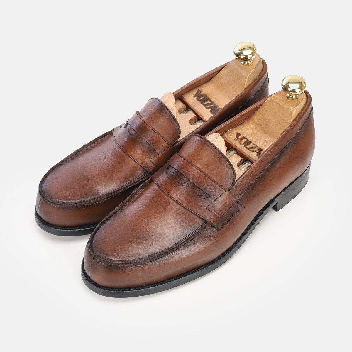 Volzak 5350 chaussure en cuir Marron Vintage