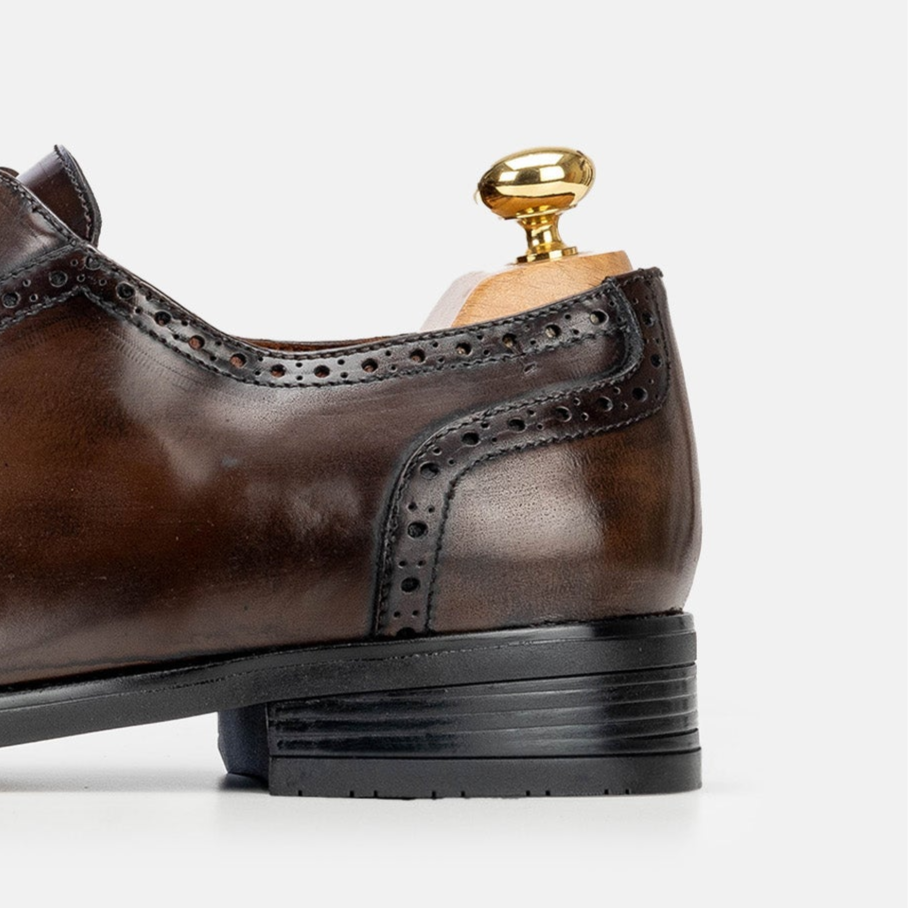 Volzak 5326 Vintage Brown Demaskable Leather Shoe