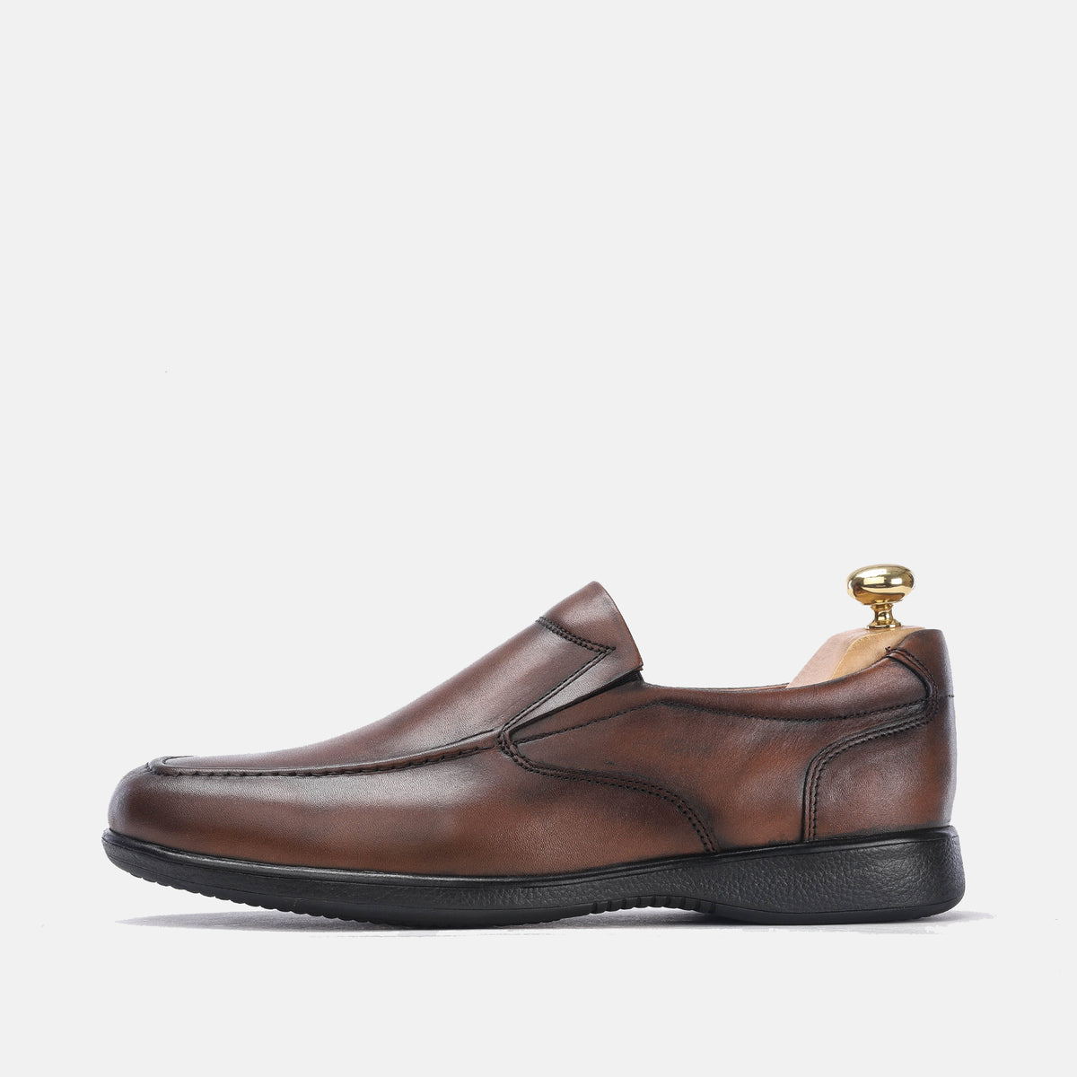 Volzak 5163 chaussure cuir marron vintage