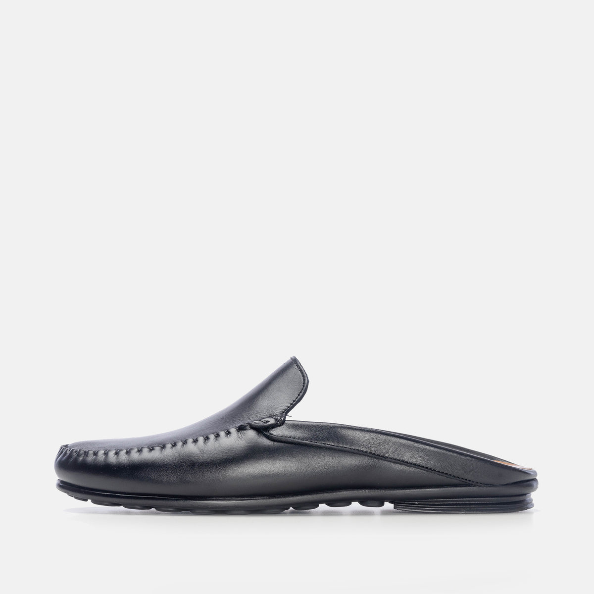 Volzak 5176 Mule en cuir noir