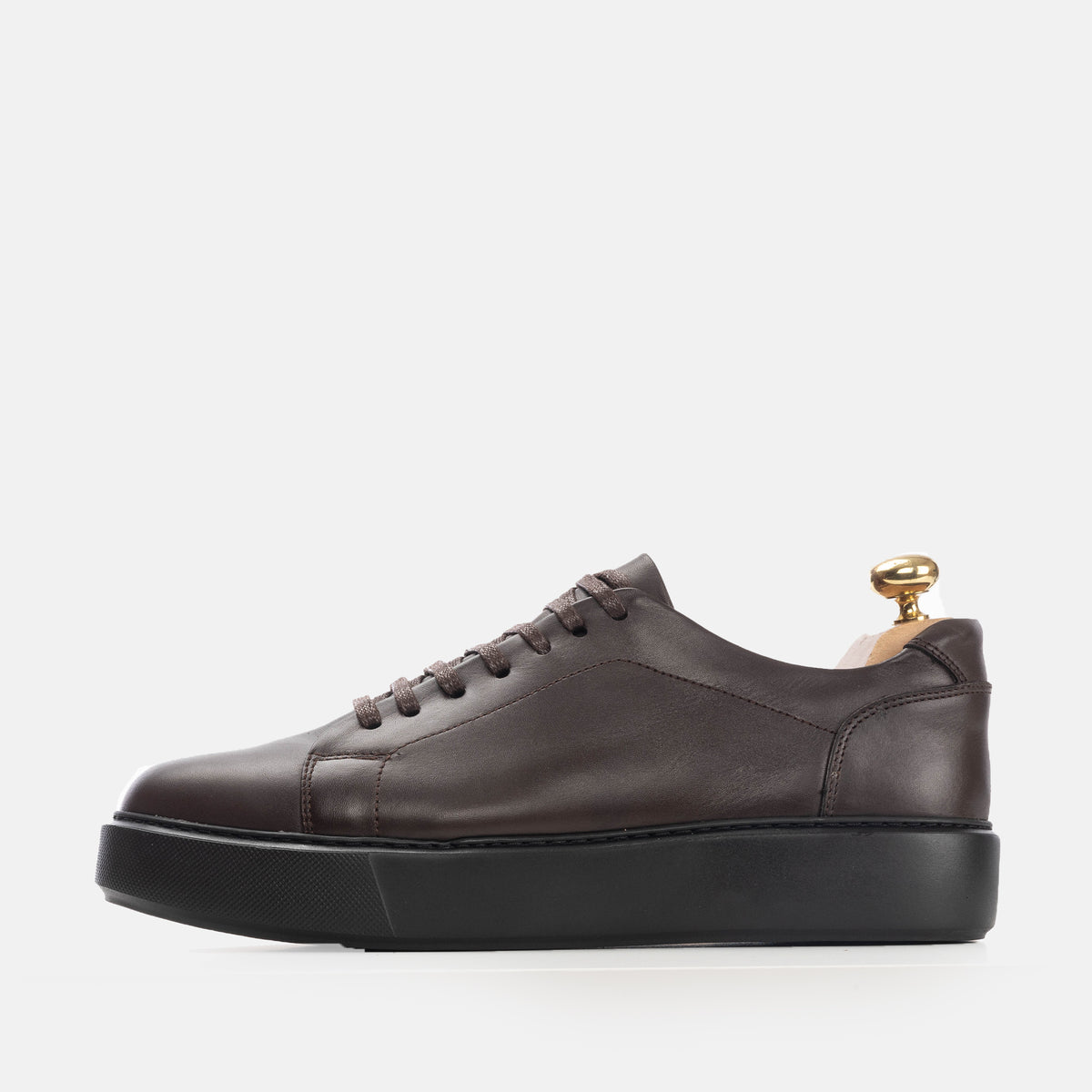 Volzak 5177 S basket en cuir marron