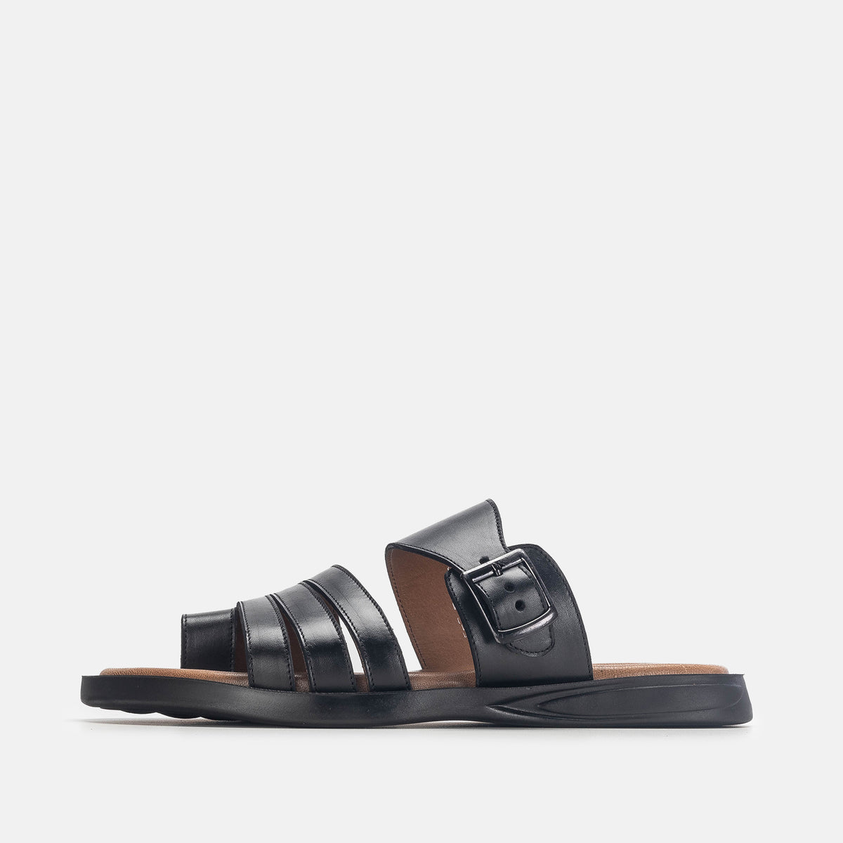 Volzak 5135 S Sandale en cuir noir