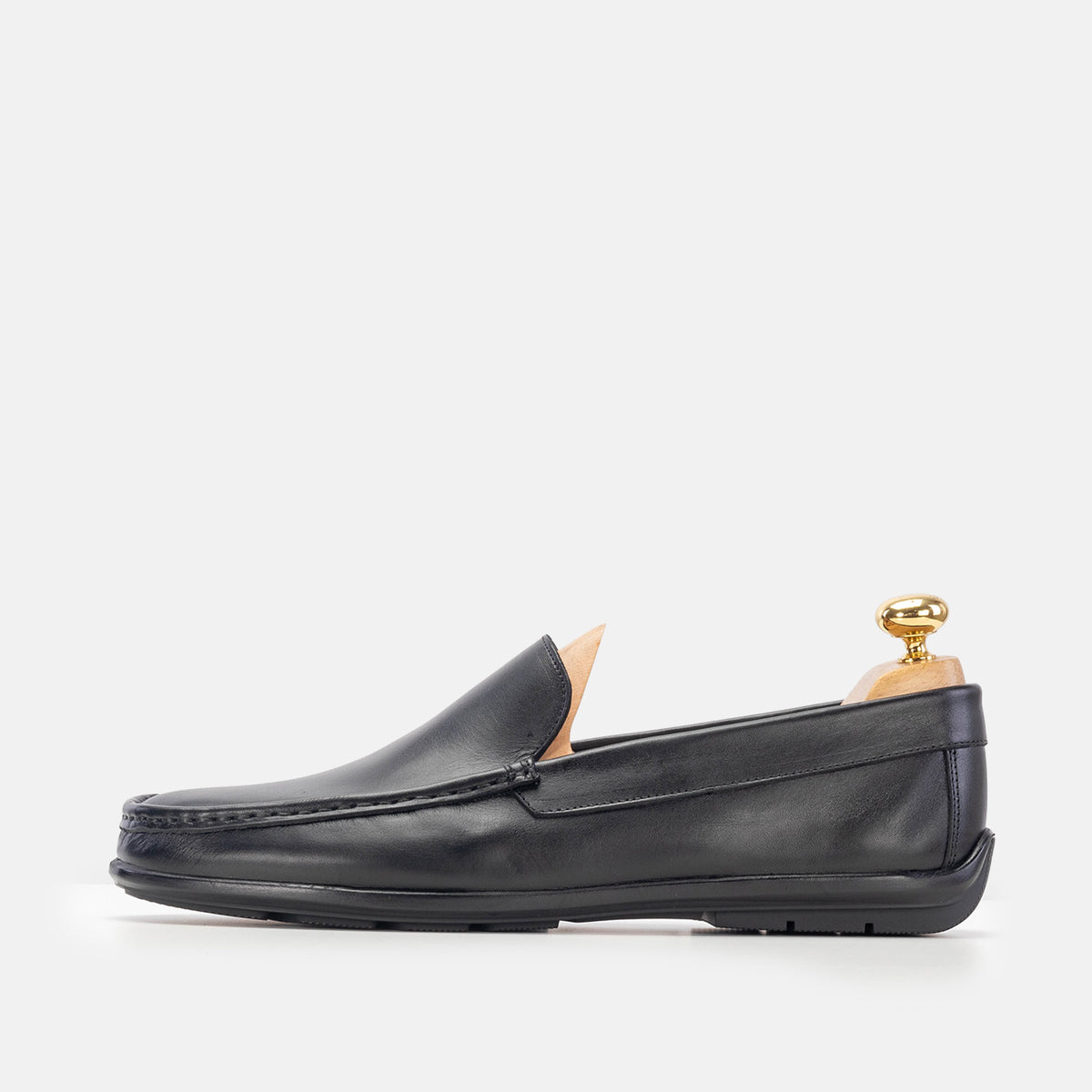 Volzak 5224 Mocassin en cuir noir