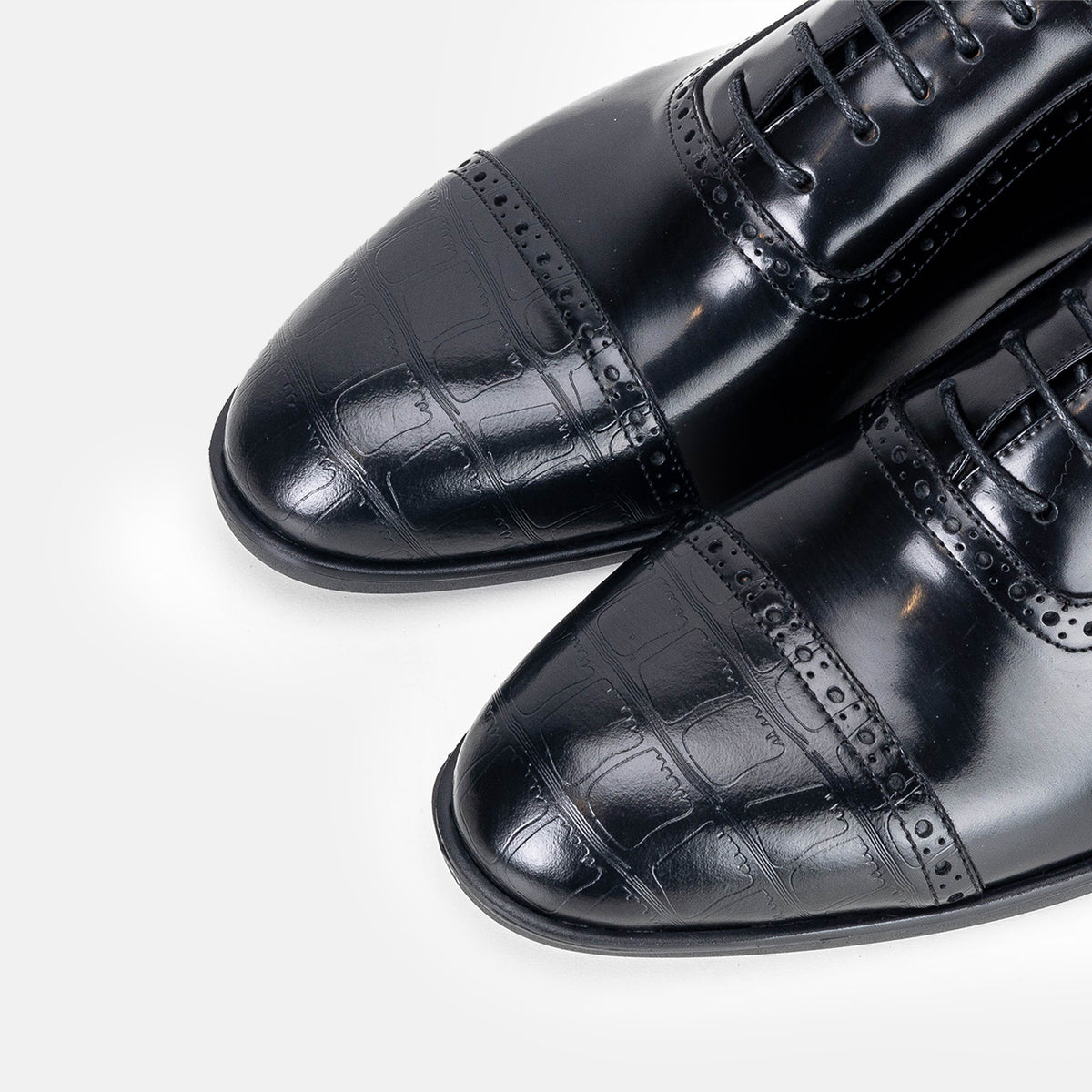 Volzak 5326 Black Demaskable Leather Shoe