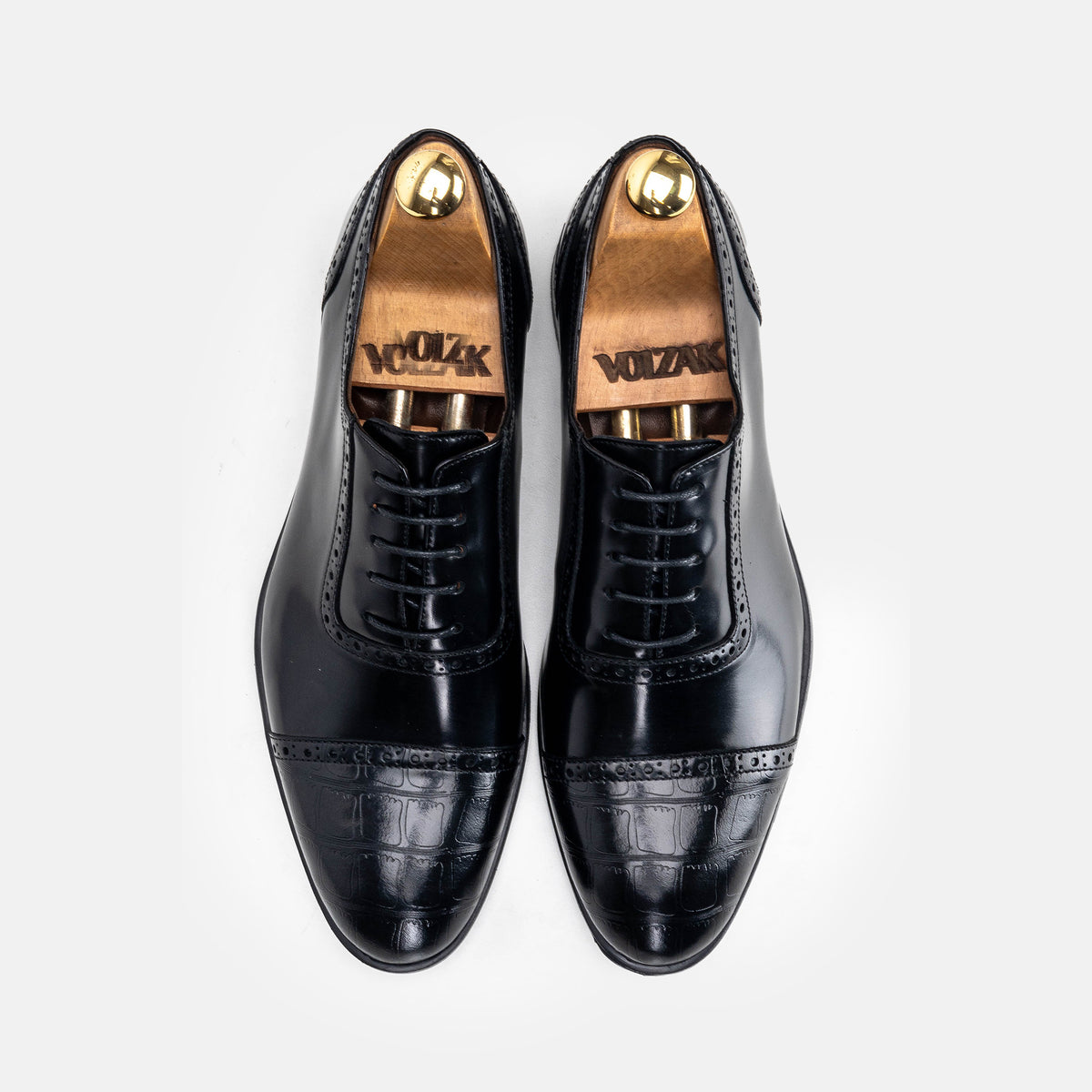 Volzak 5326 Black Demaskable Leather Shoe
