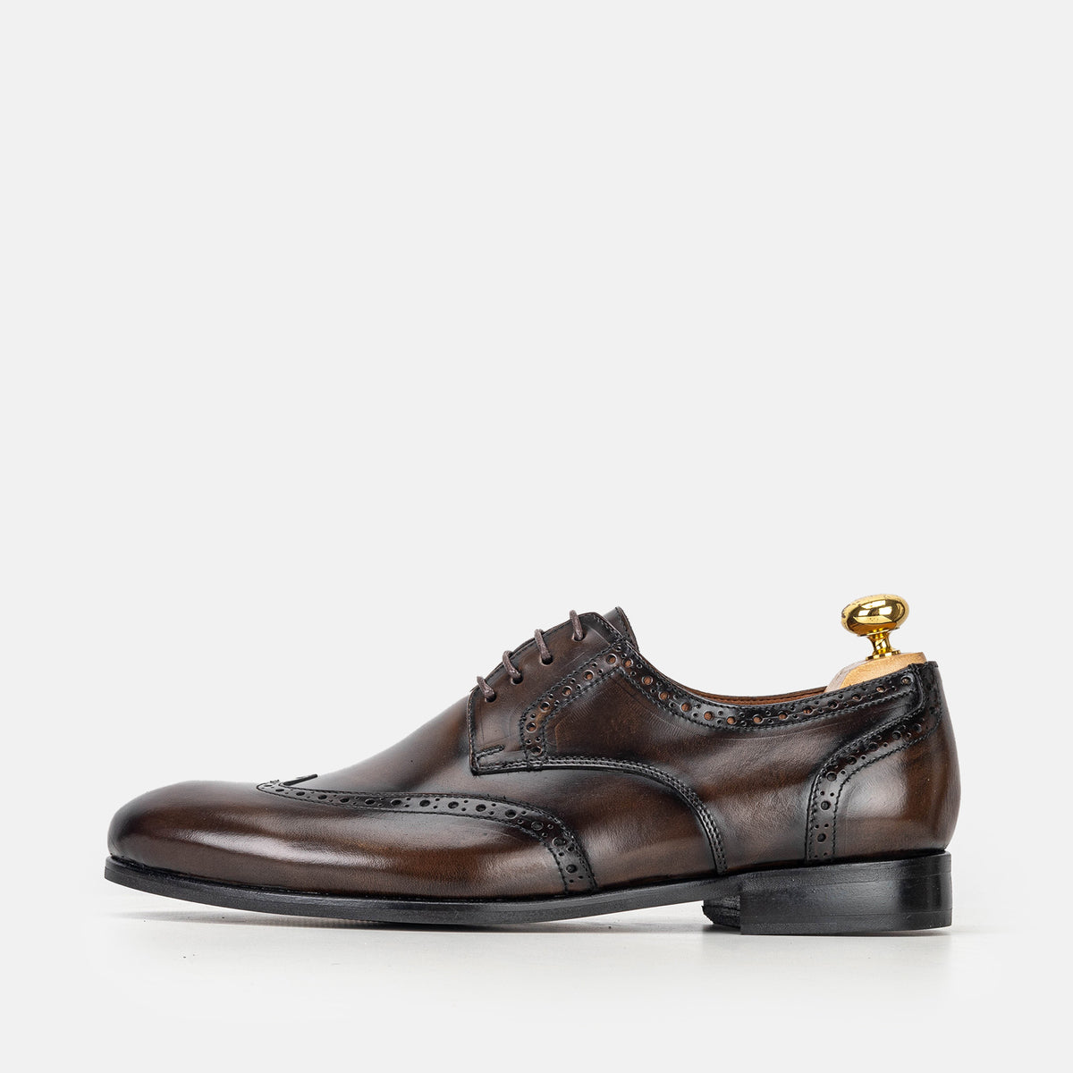 Volzak 5331 chaussure en cuir Démasquable Marron vintage