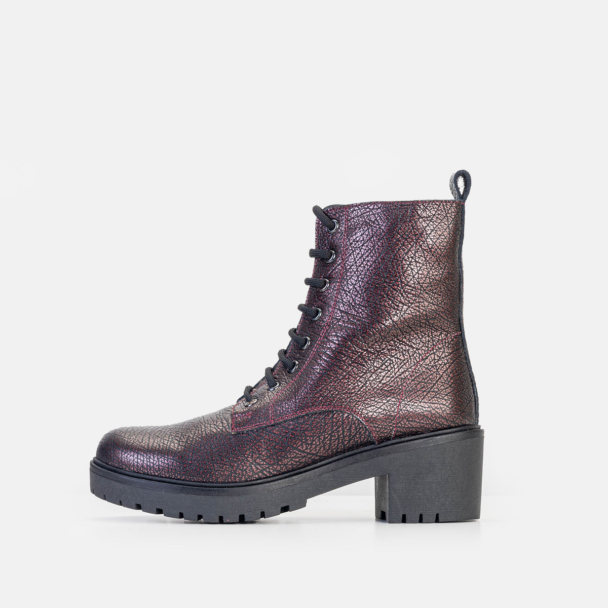 Volzak 3033 Bottine en cuir Bordeaux Grainé