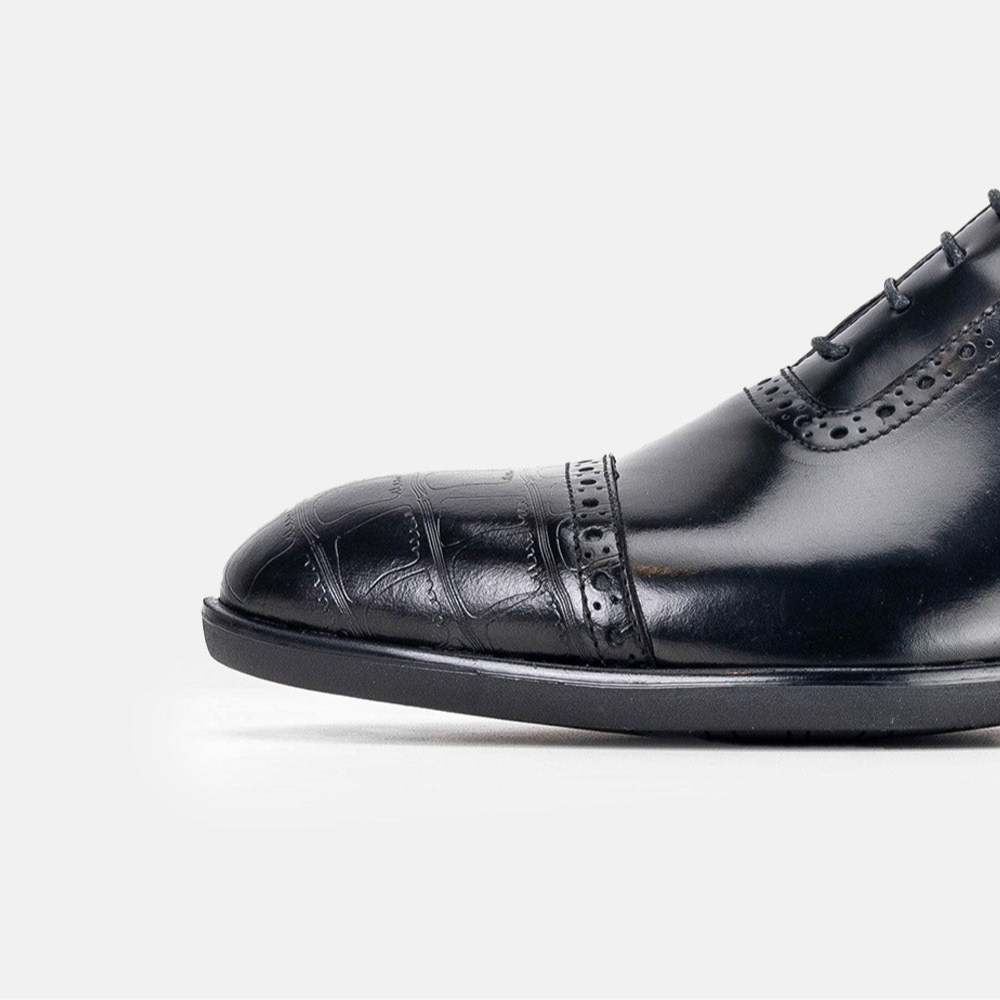 Volzak 5326 Black Demaskable Leather Shoe