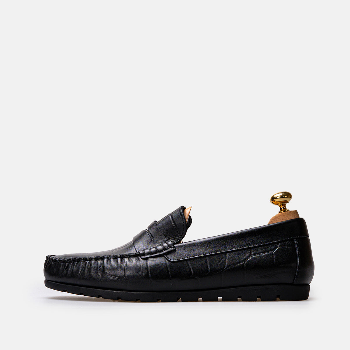 Volzak 048 Mocassin en cuir Noir