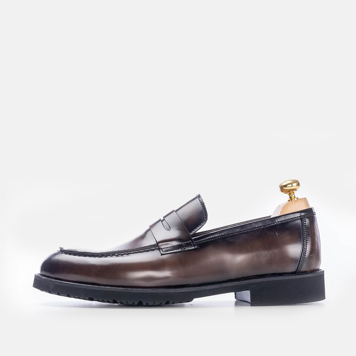 Volzak 5164 chaussure en cuir Démasquable marron