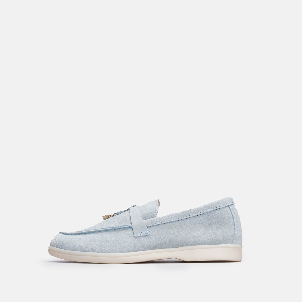 Volzak 32 mocassin en daim Bleu ciel