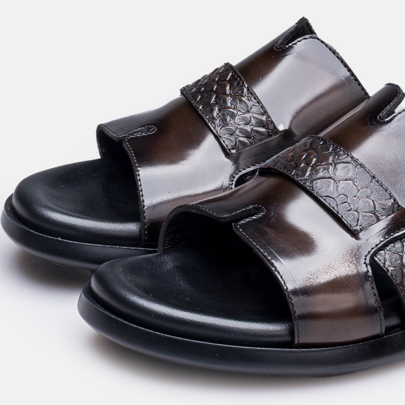 Volzak 5414 Leather Sandal Removable Brown