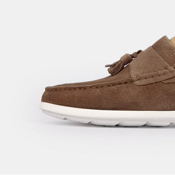 Volzak 011 Taupe suede moccasin