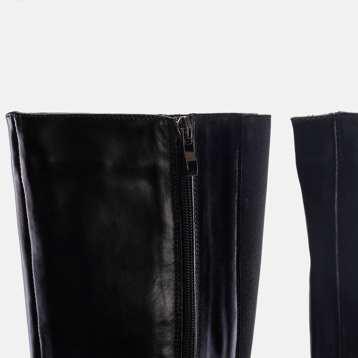 Volzak 066 Botte genouillère en cuir Noir