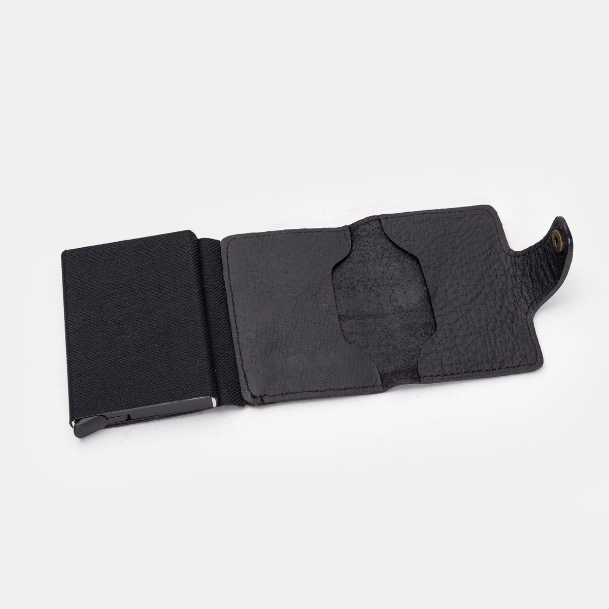 Volzak 080 Black Grained Leather Wallet