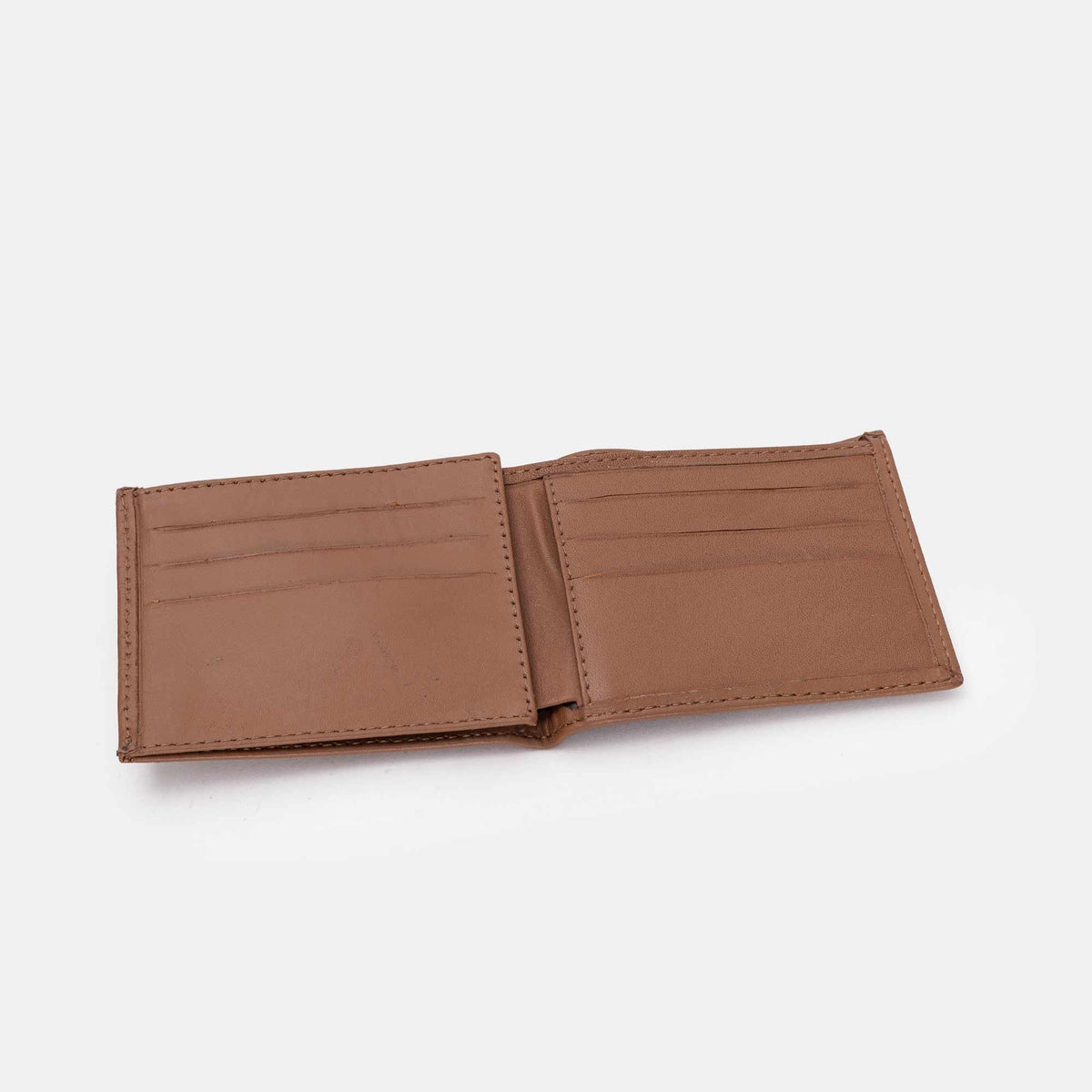 Volzak 081 Portefeuille En Cuir Camel Lisse
