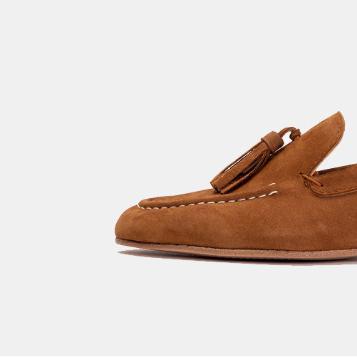 Volzak 104 Camel suede ballerina