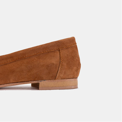 Volzak 104 Camel suede ballerina
