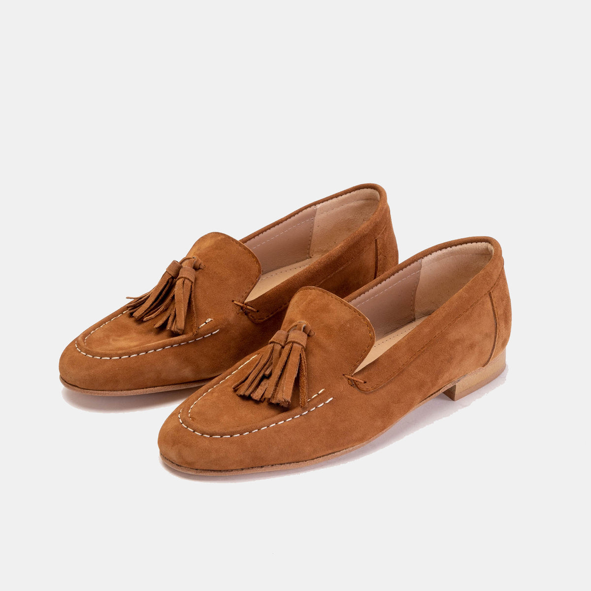 Volzak 104 Camel suede ballerina