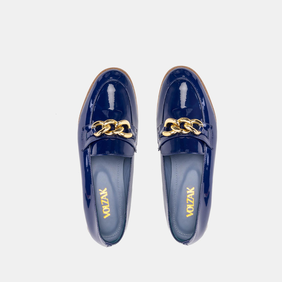 Volzak 1077 Blue Patent Leather Shoe