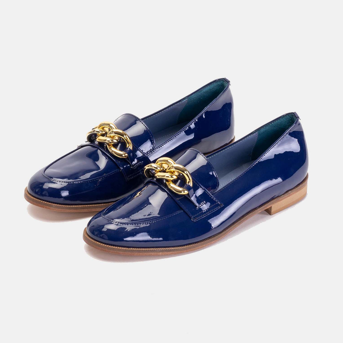 Volzak 1077 Blue Patent Leather Shoe