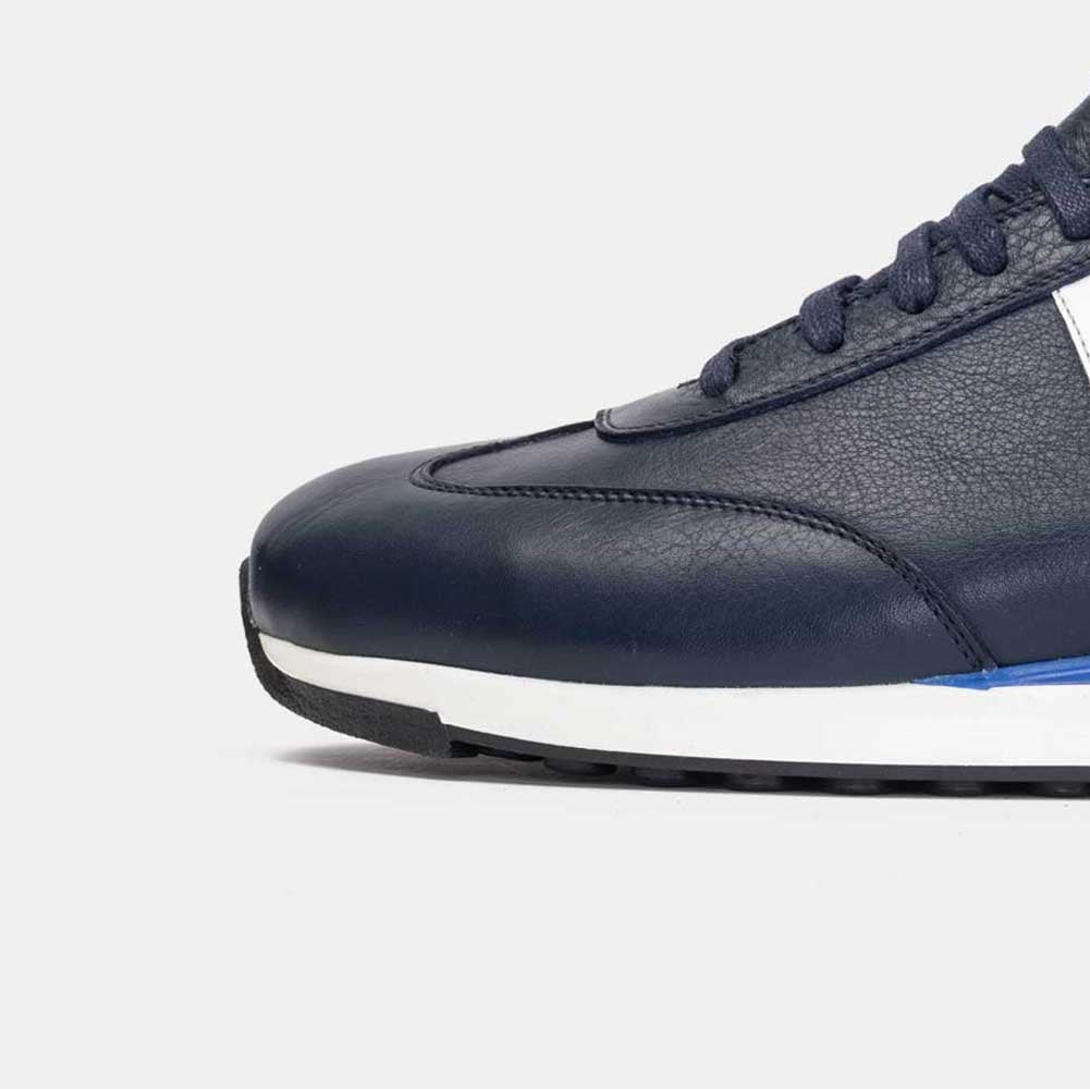 Volzak 6048 Leather Sneakers Blue White