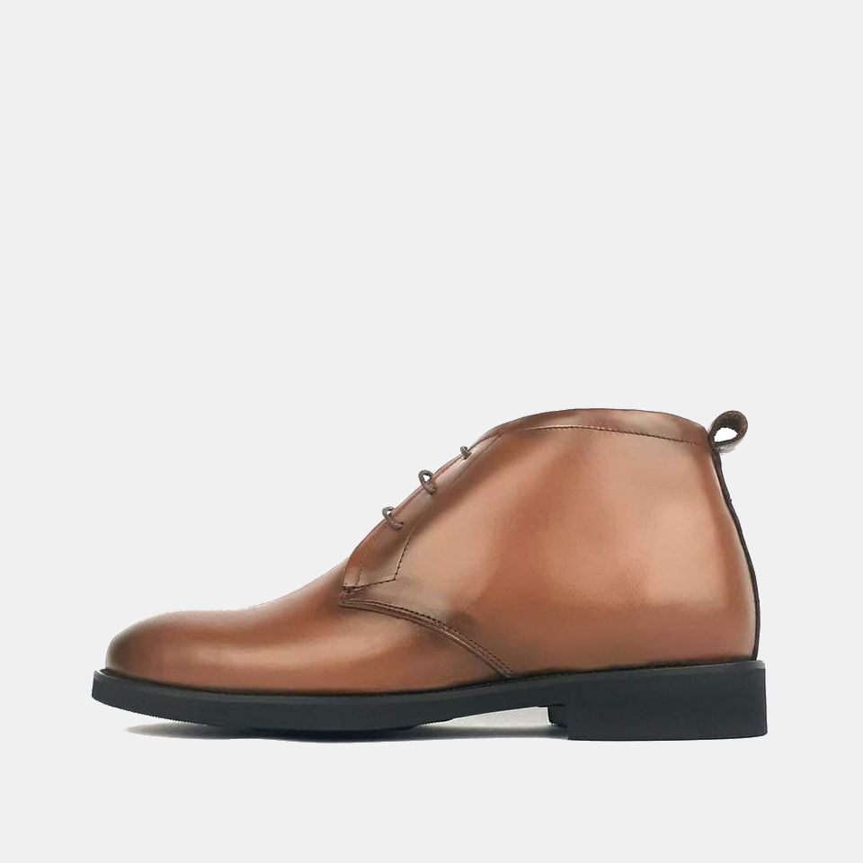 Volzak s1289 Bottine en cuir cajou