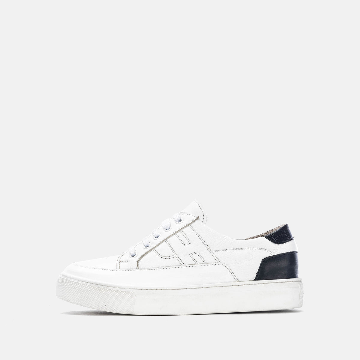 Volzak 151 Basket en cuir Blanc