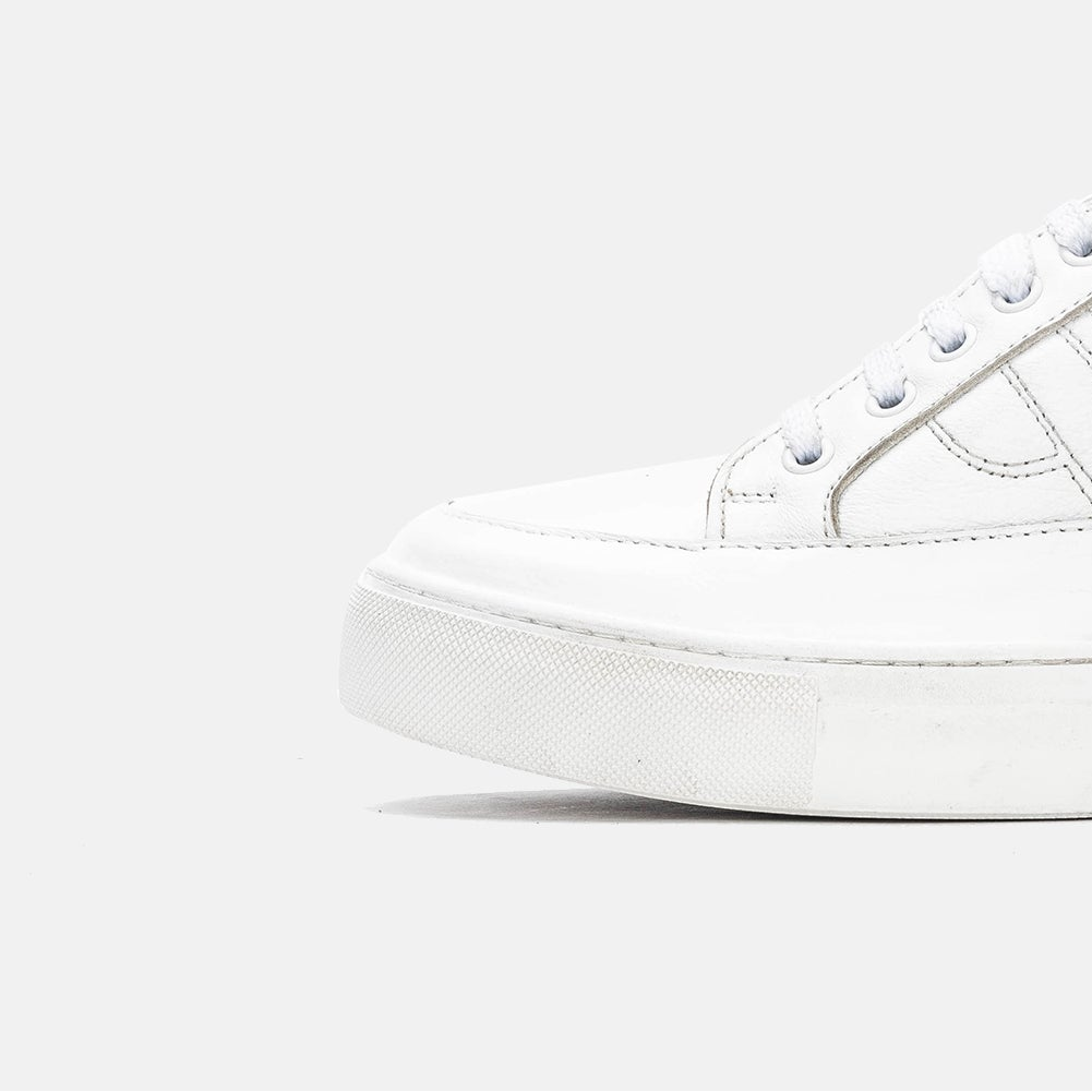 Volzak 151 Basket en cuir Blanc