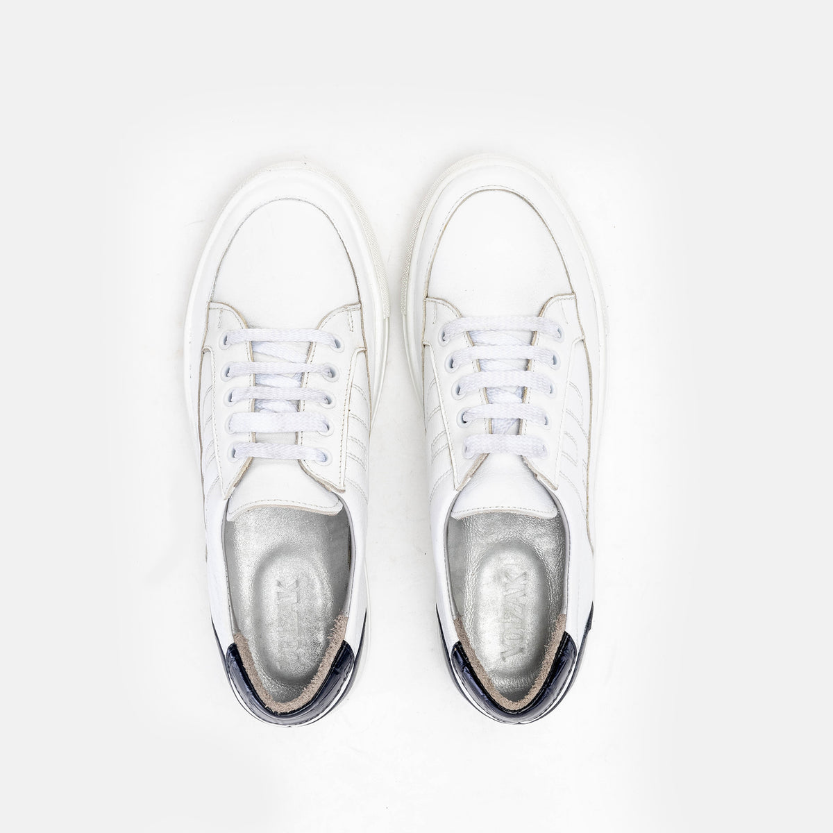 Volzak 151 Basket en cuir Blanc