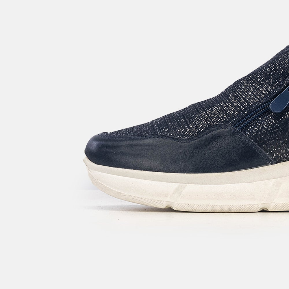 Volzak 178 Basket en cuir Bleu