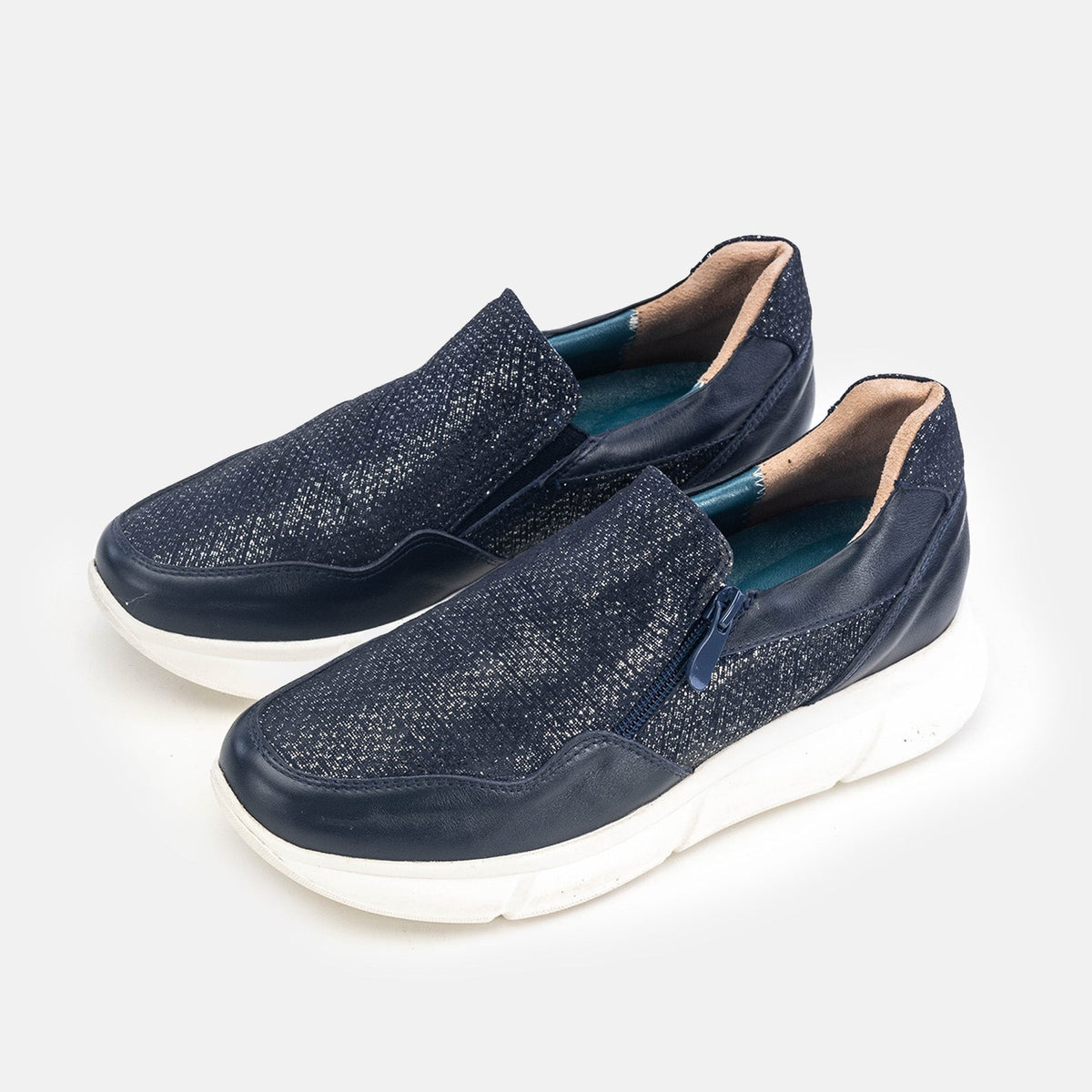 Volzak 178 Basket en cuir Bleu