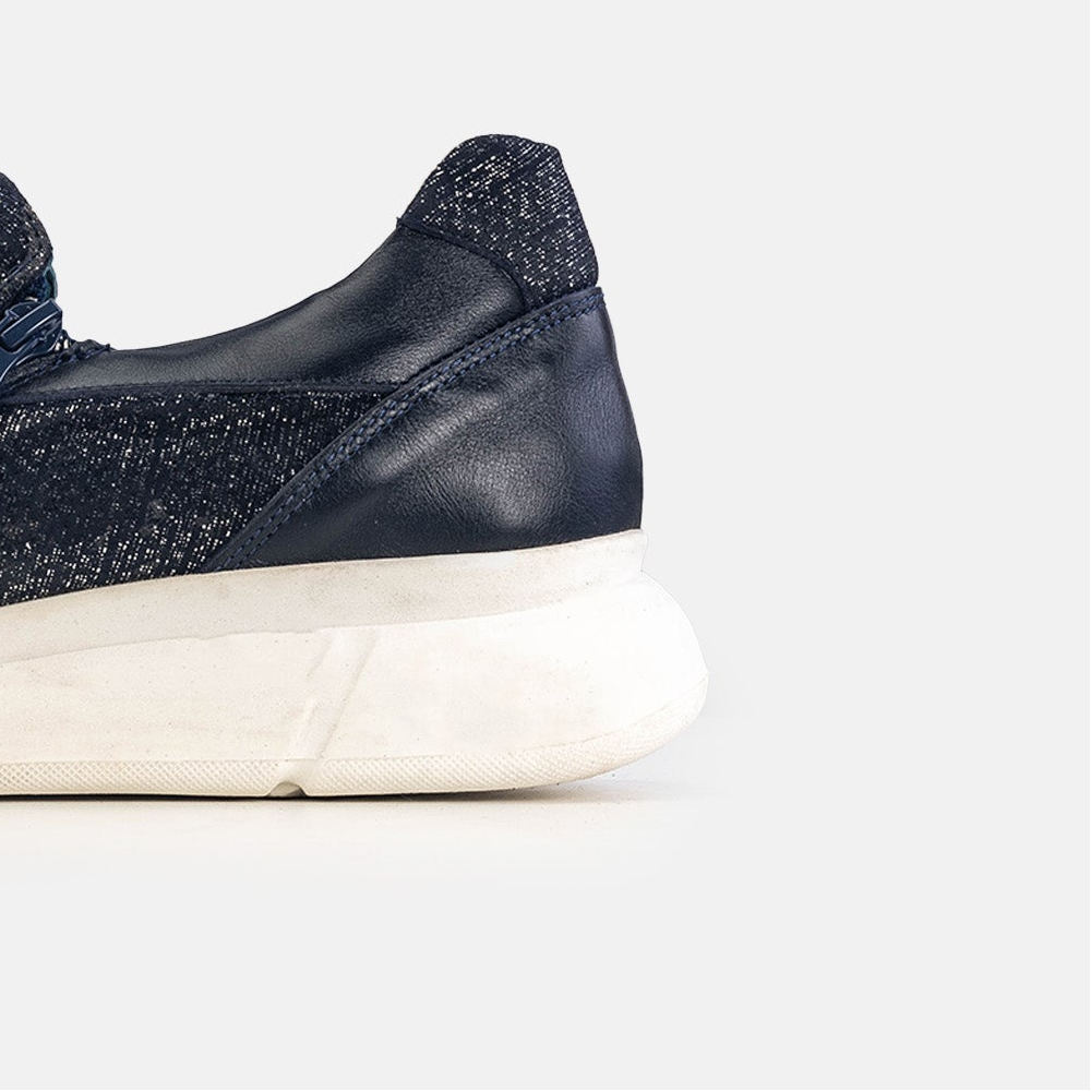 Volzak 178 Basket en cuir Bleu