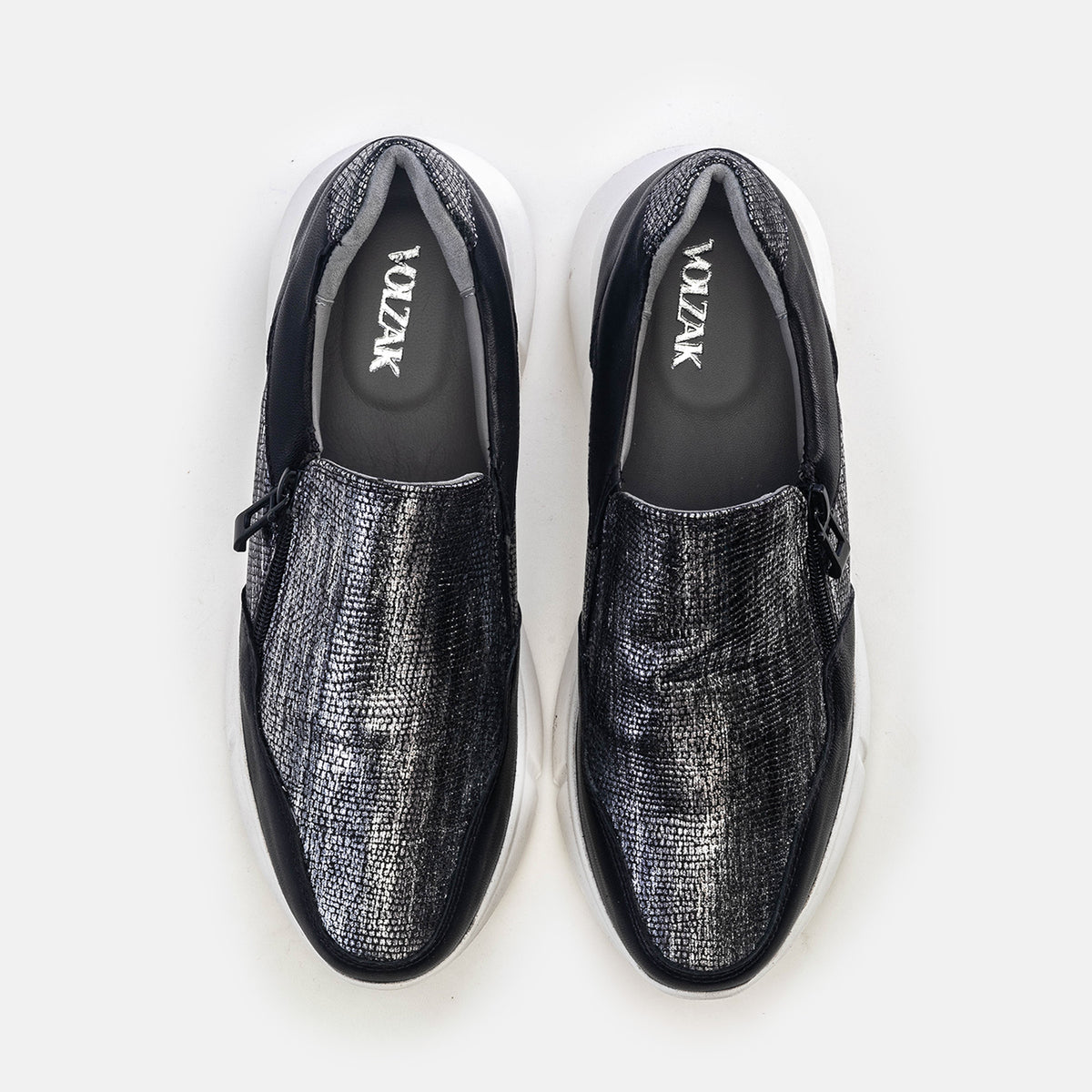 Volzak 178 Basket en cuir Noir