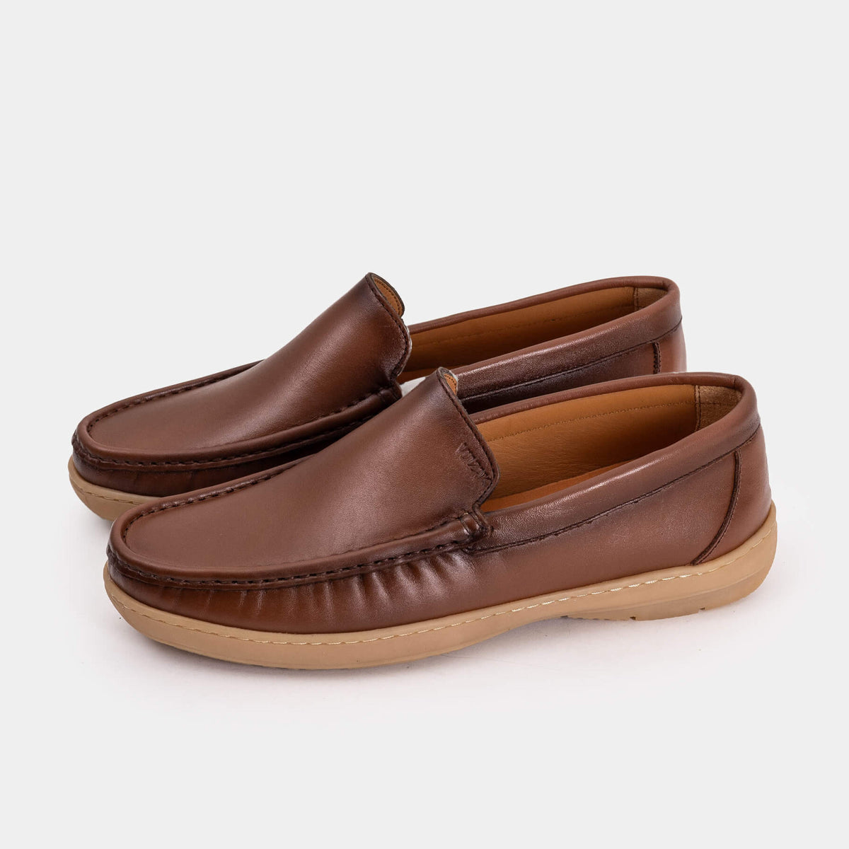 Volzak 03 Mocassin en cuir Camel
