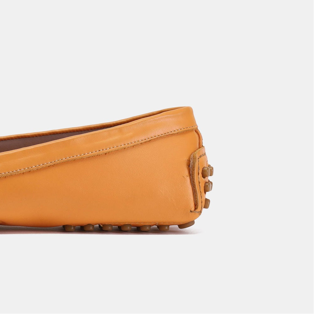 Volzak 305 Orange Leather Moccasin