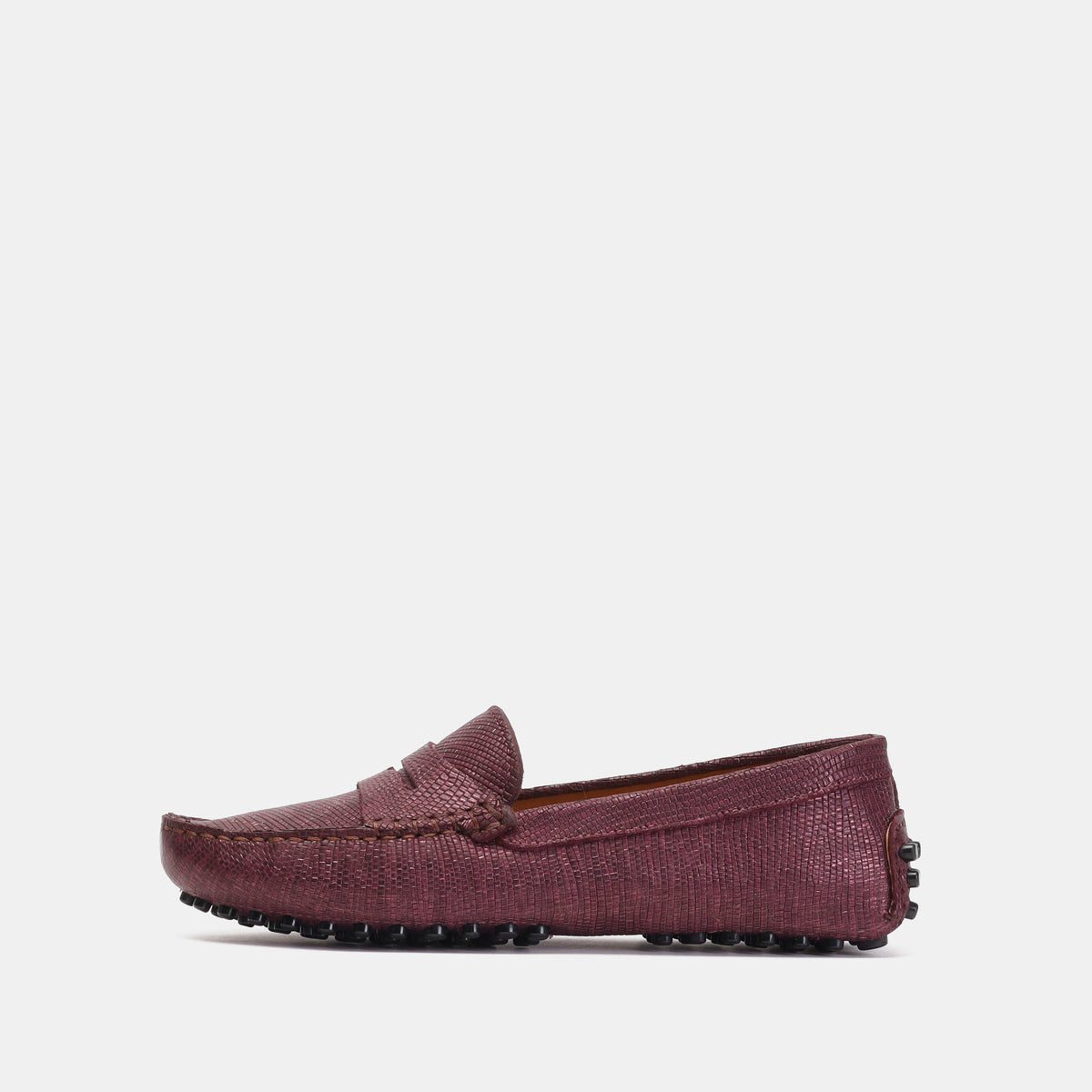 '305 Mocassin en cuir Violé
