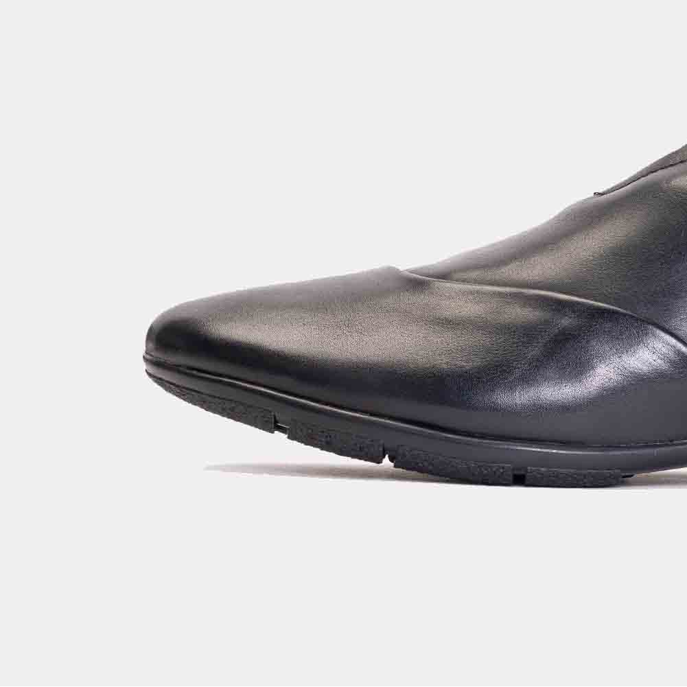 Volzak 3158 Black Leather Shoe