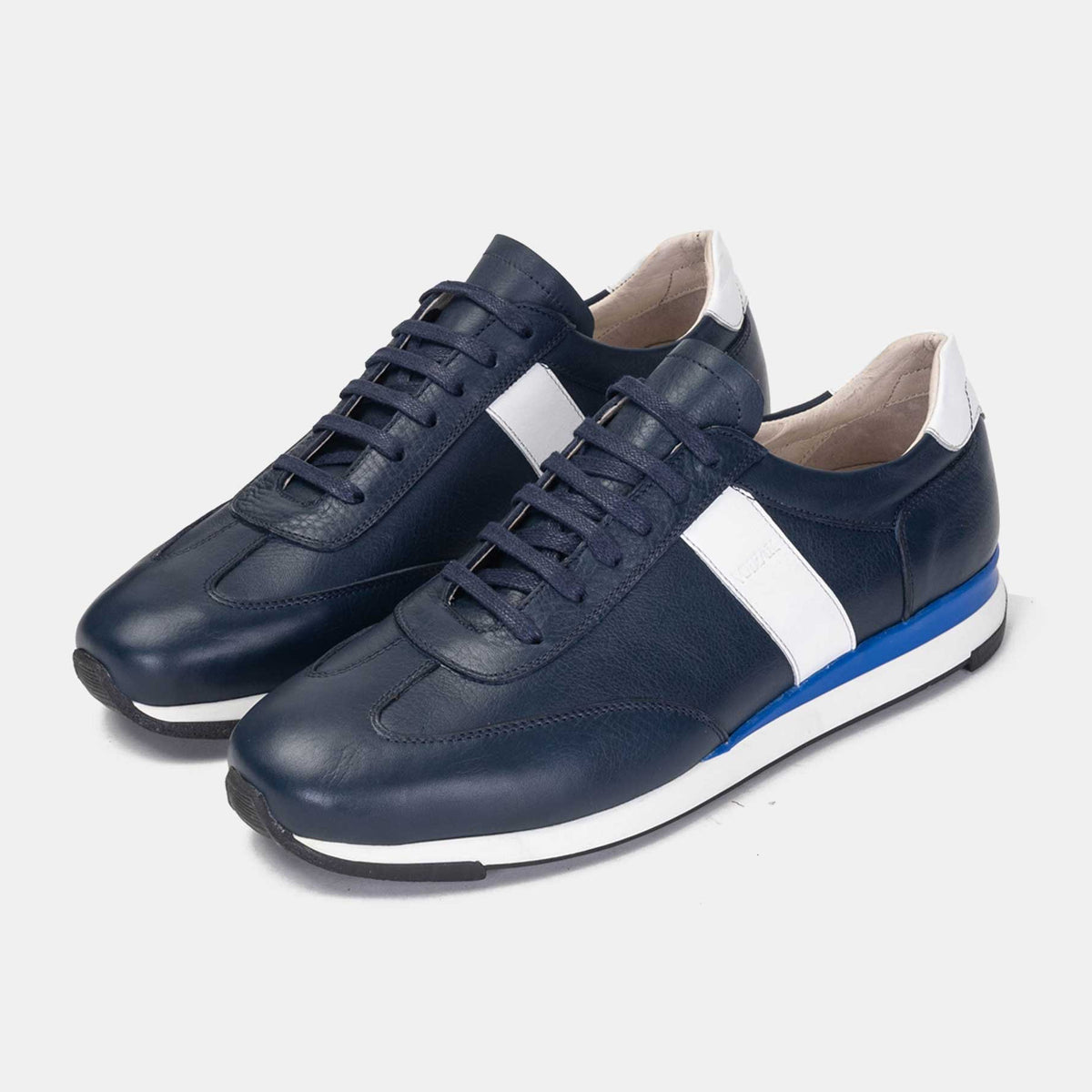 Volzak 6048 Leather Sneakers Blue White