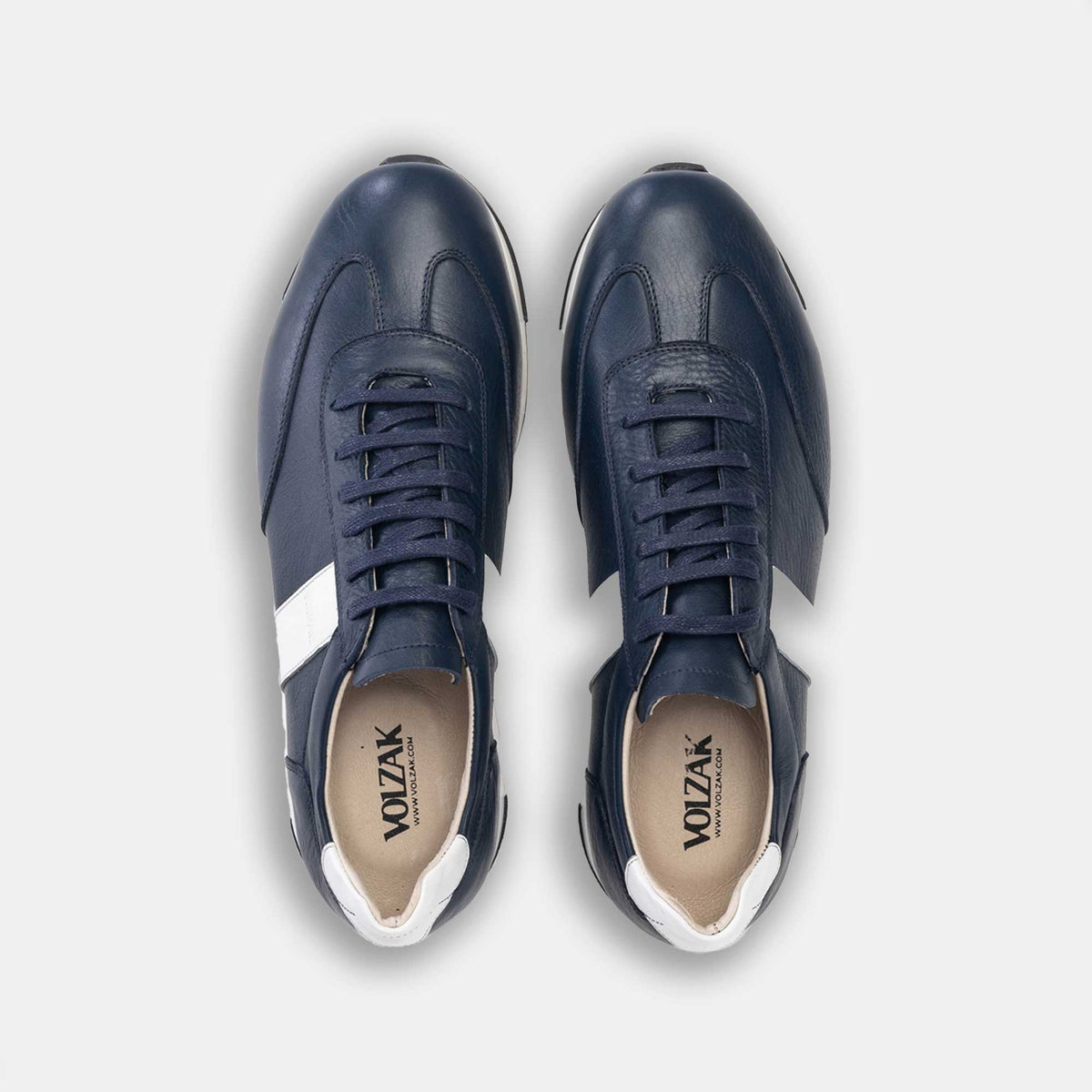 Volzak 6048 Leather Sneakers Blue White