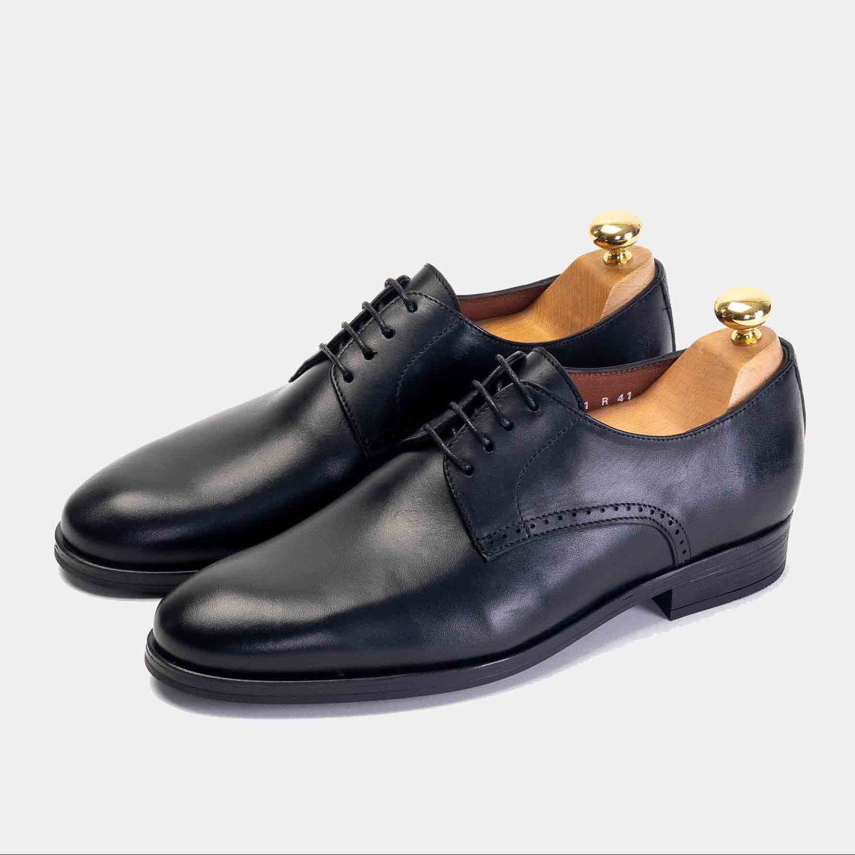 Volzak 5121 Black Leather Shoe