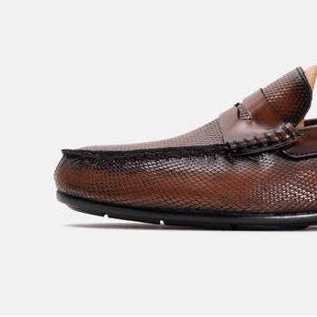 Volzak 5138 Brown Demaskable Leather Moccasin