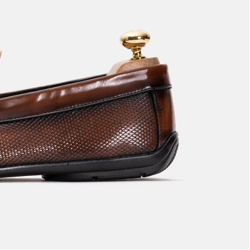 Volzak 5138 Brown Demaskable Leather Moccasin